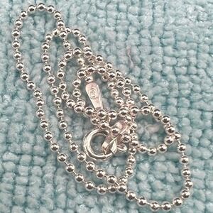 Sterling silver Anklet Italian Ball Chain Beads Dainty 9" 1.8g